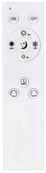 Lustră LED aplicată dimabilă LED/22W/230V 2700-6000K + telecomandă Globo 67281-24