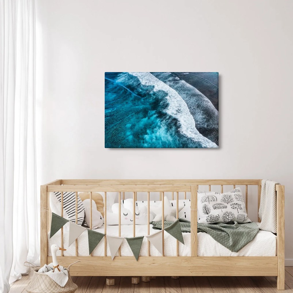 Tablou - Valuri pe mare (90x60 cm)