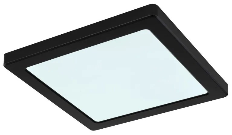 Plafoniera LED design modern LASSE negru 21,7x21,7cm