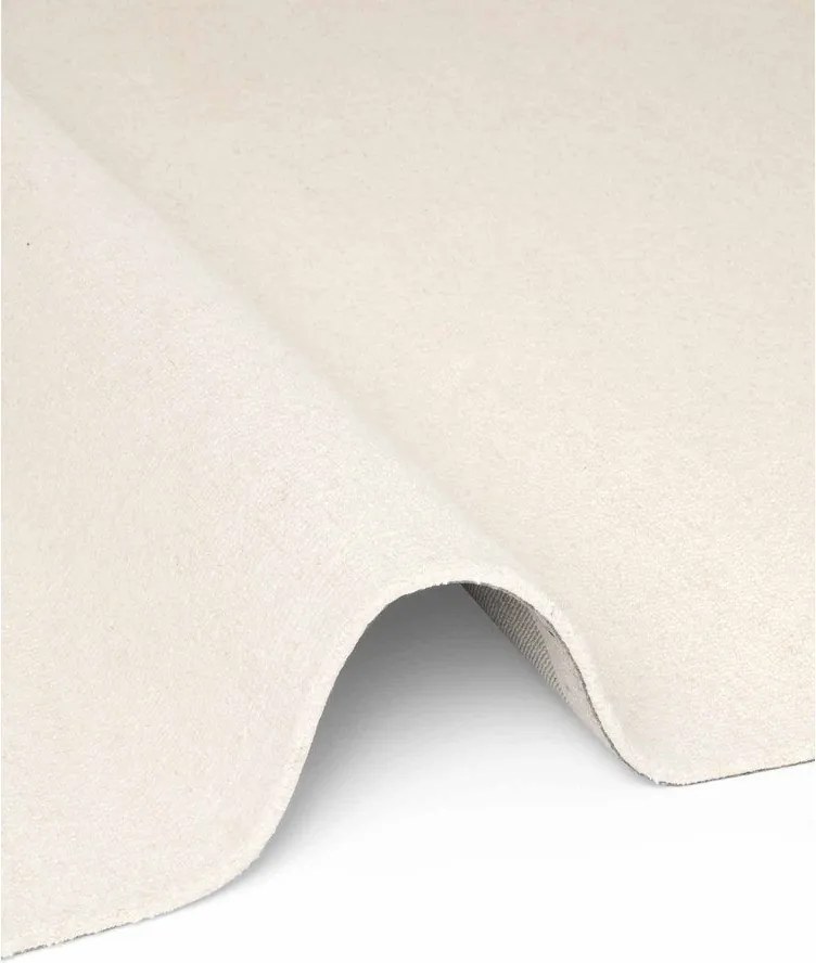 Covor crem țesut manual din lână 160x230 cm Puristic Knots – Elle Decoration