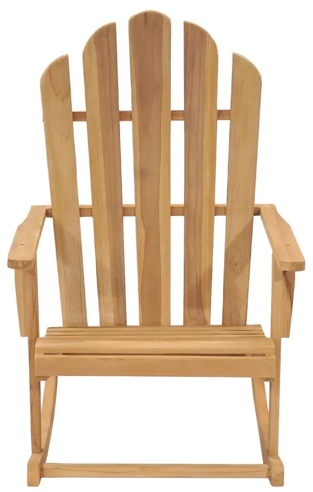 Scaun balansoar Adirondack, lemn masiv de tec 1