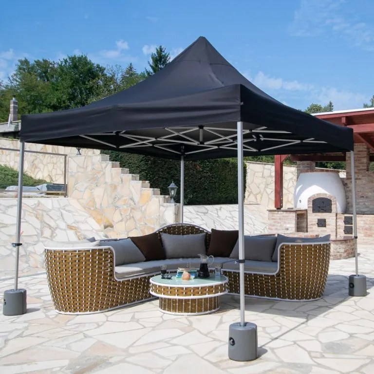 Set de 4 greutăți INSTENT pentru corturi de grădină - negru