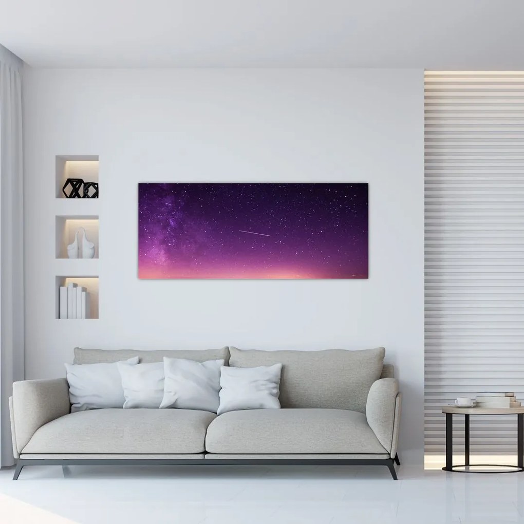 Tablou cu cerul și stea căzând (120x50 cm)