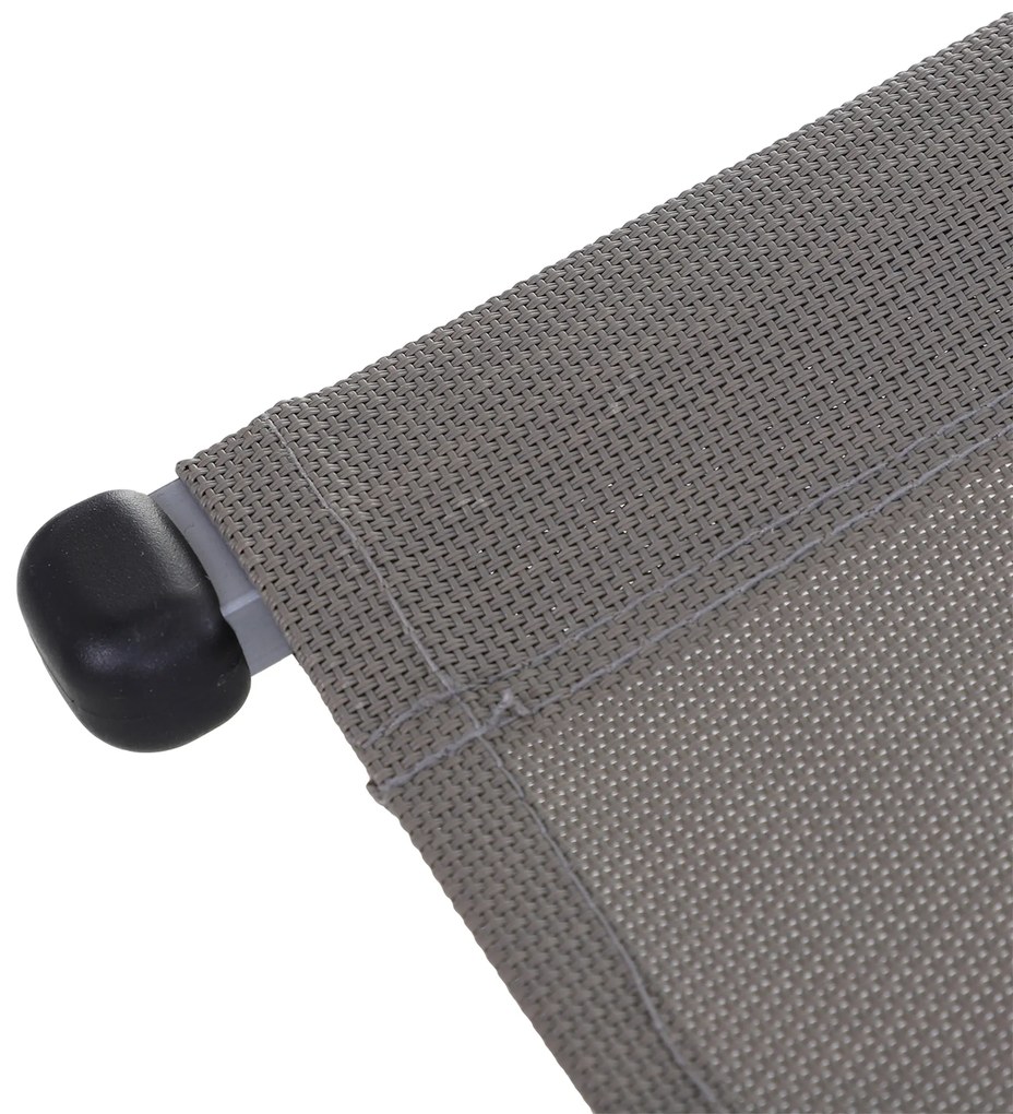 Outsunny Scaun Balansoar Zero-Gravity din Textilen, Design Ergonomic, Confort Superior, Gri, 154x80x84cm | Aosom Romania