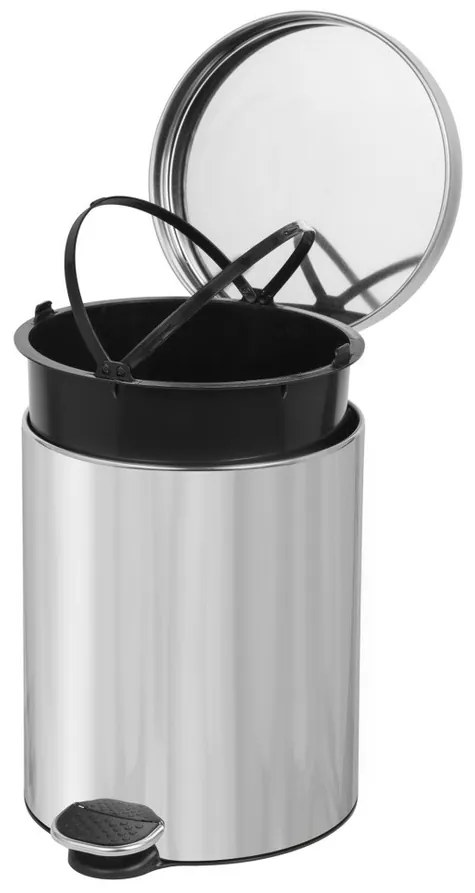 Coș cu pedală Alda Soft Close Freedom Fresh 5 l,oțel inoxidabil, 5 l