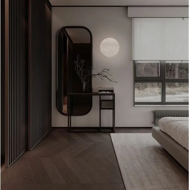 Aplica perete din travertin cu lumina ambientala VIANO 30cm