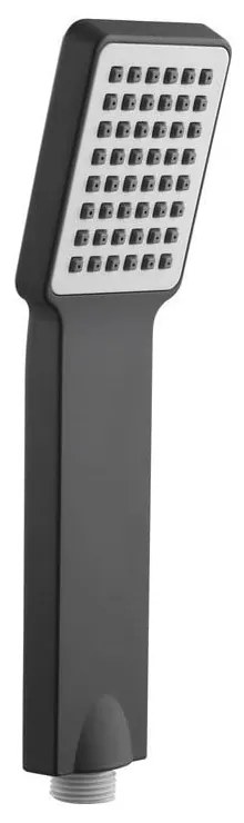 Cap de duș negru mat din plastic – Sapho