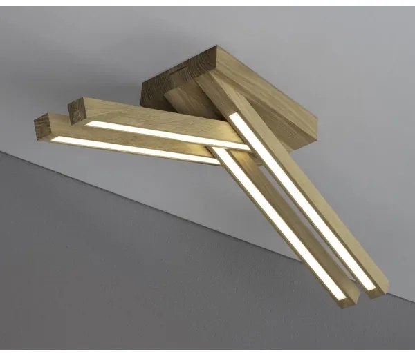 Spot-Light 2246474 - Plafonieră aplicată LED LINUS 4xLED/4,5W/230V stejar mat