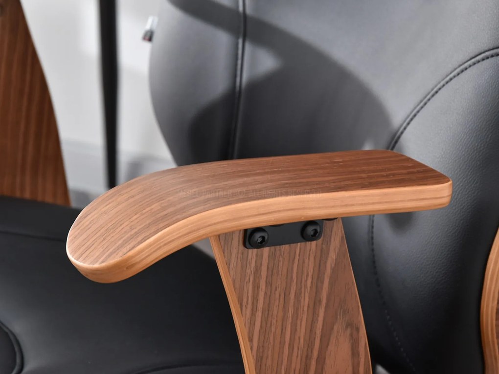 Scaun Raynold (nuc închis + negru). Promo -14%. 1109967