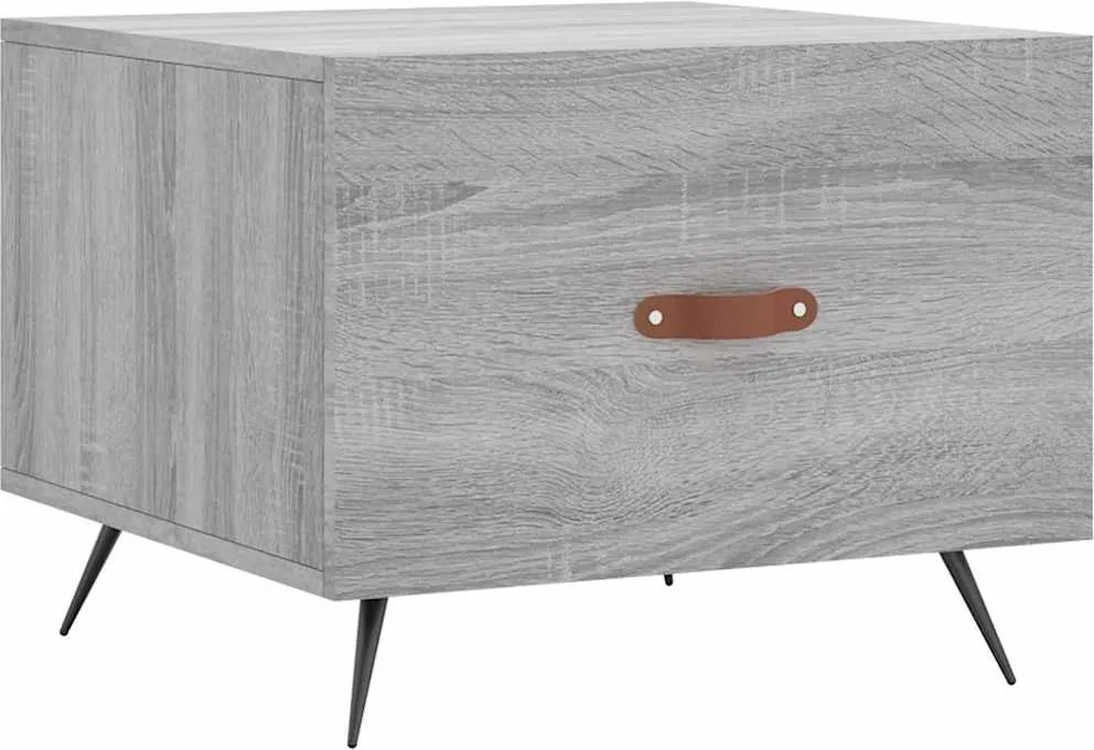 vidaXL Măsuță de cafea, gri sonoma, 50x50x40 cm, lemn prelucrat