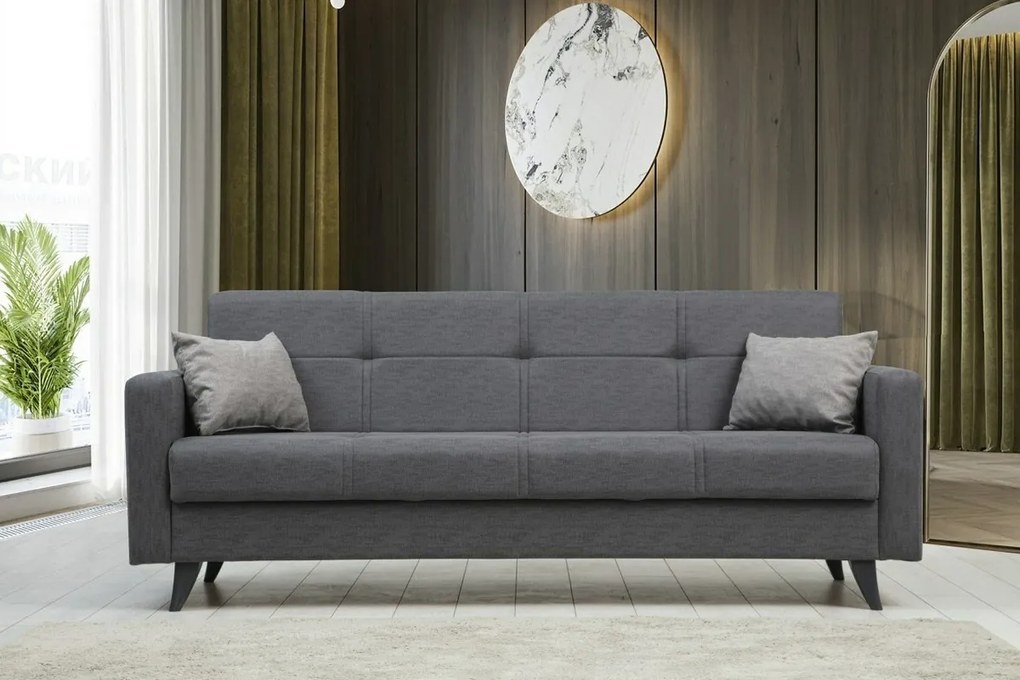 Canapea extensibilă Polya 3 Dark Grey