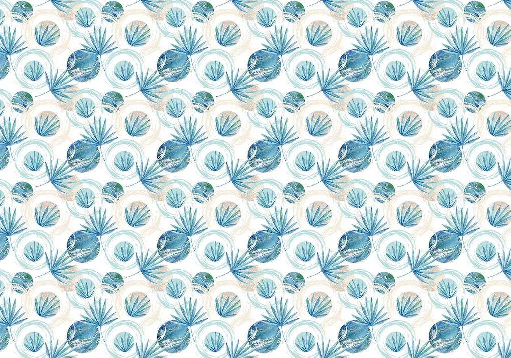 Fototapet - Frunze albastre (254x184 cm), în 8 de alte dimensiuni noi