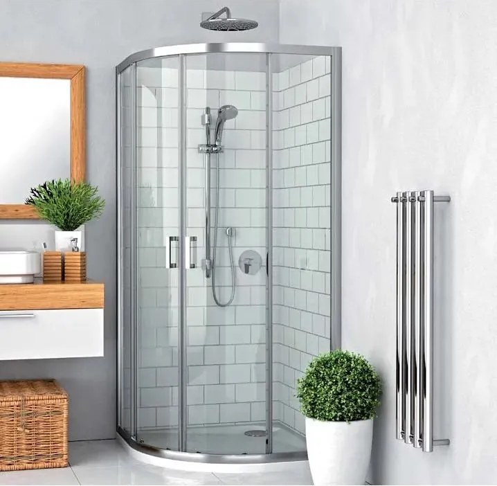 Cabina de dus semirotunda cu usi glisante Roth Lega Line LLR2 900 90x90
