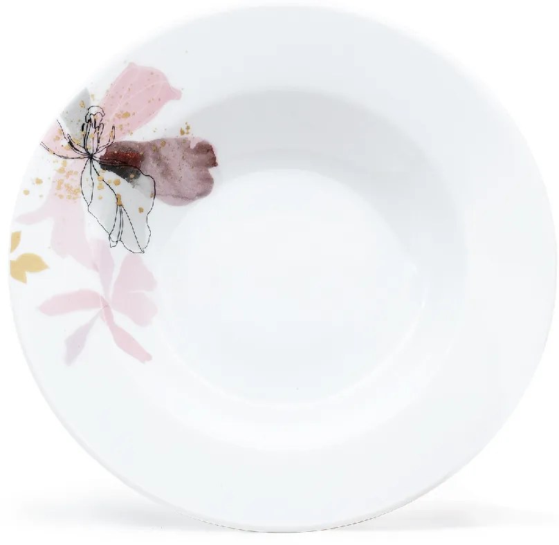 Set de masă din 18 piese Arôme Home Iris, alb extra