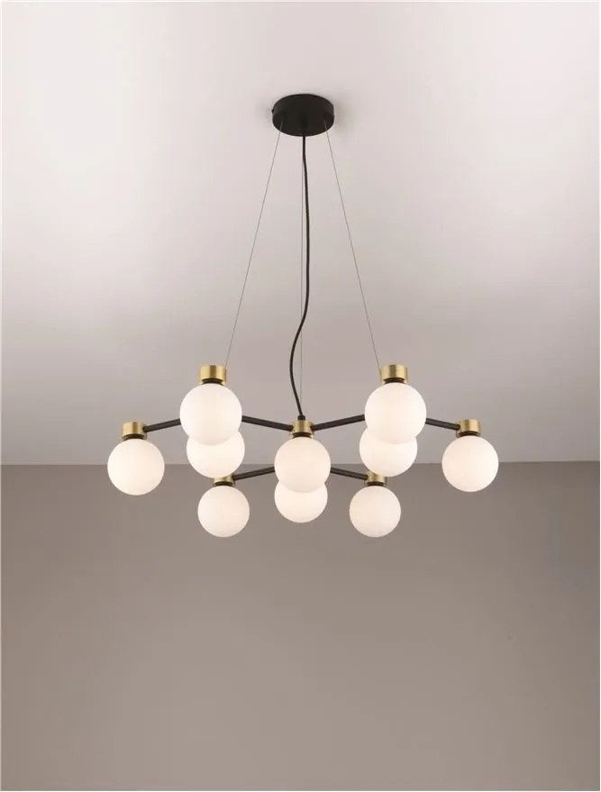 Lustra suspendata cu 10 surse de lumina DOMINO