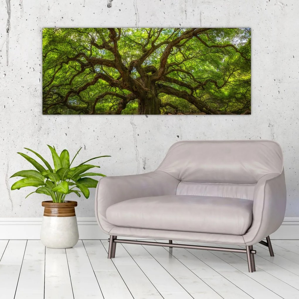 Tablou - Copac verde (120x50 cm)