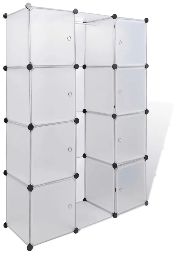240498 vidaXL Dulap modular cu 9 compartimente, 37 x 115 x 150 cm, alb