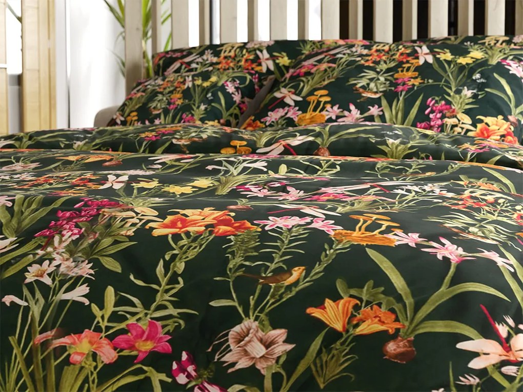 Lenjerie de pat din microfibra MYSTIC GARDEN verde inchis Dimensiune lenjerie de pat: 70 x 90 cm | 140 x 200 cm