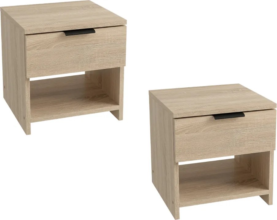 Noptiere HAVANA (2 buc), stejar sonoma