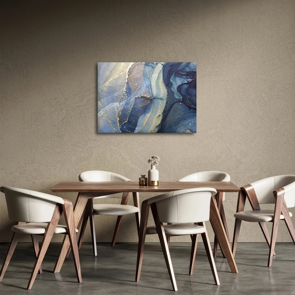 Tablou - Abstracție cu cerneală cu alcool (70x50 cm)