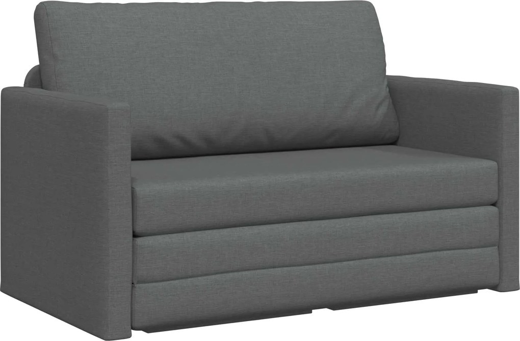 vidaXL Canapea extensibilă cu 2 locuri pliabilă Gri închis