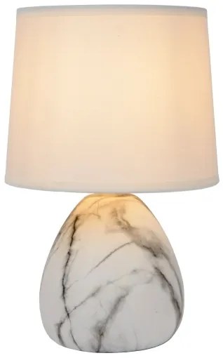 Lampă de masă MARMO 1xE14/40W/230V alb Lucide 47508/81/31