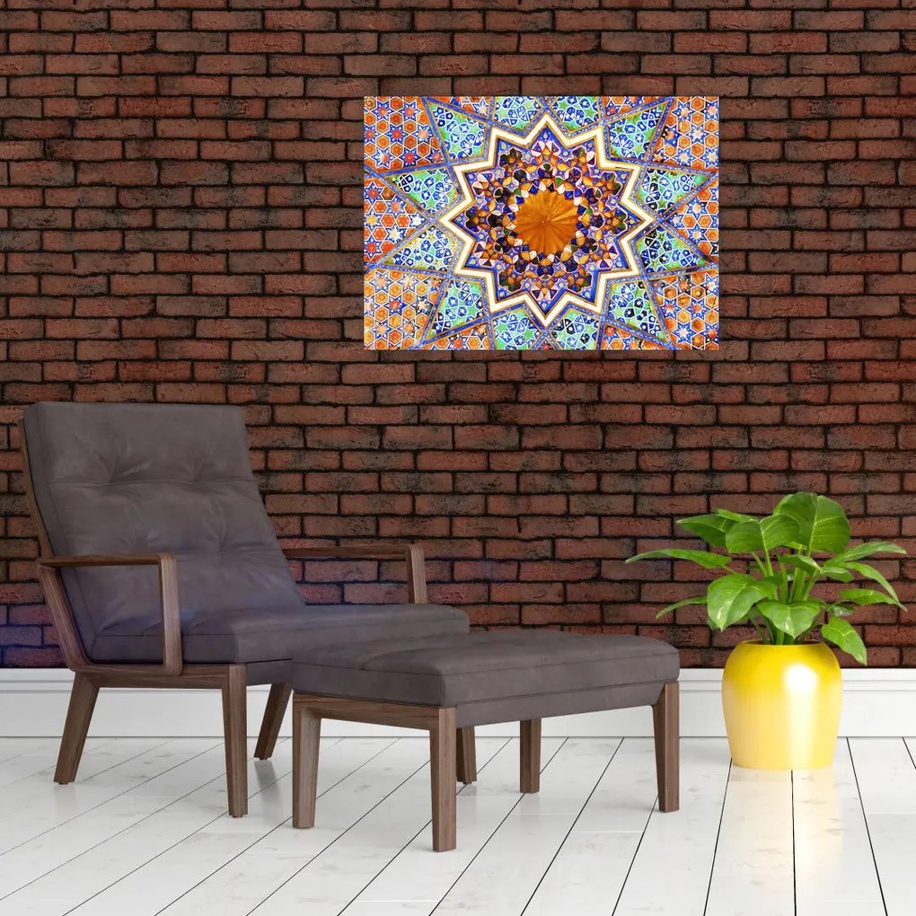 Tablou pe sticlă cu mozaic (70x50 cm)