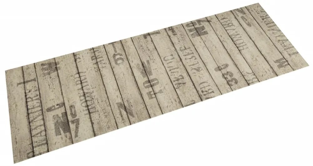 vidaXL Covor de bucătărie lavabil, model gard, 45x150 cm, catifea