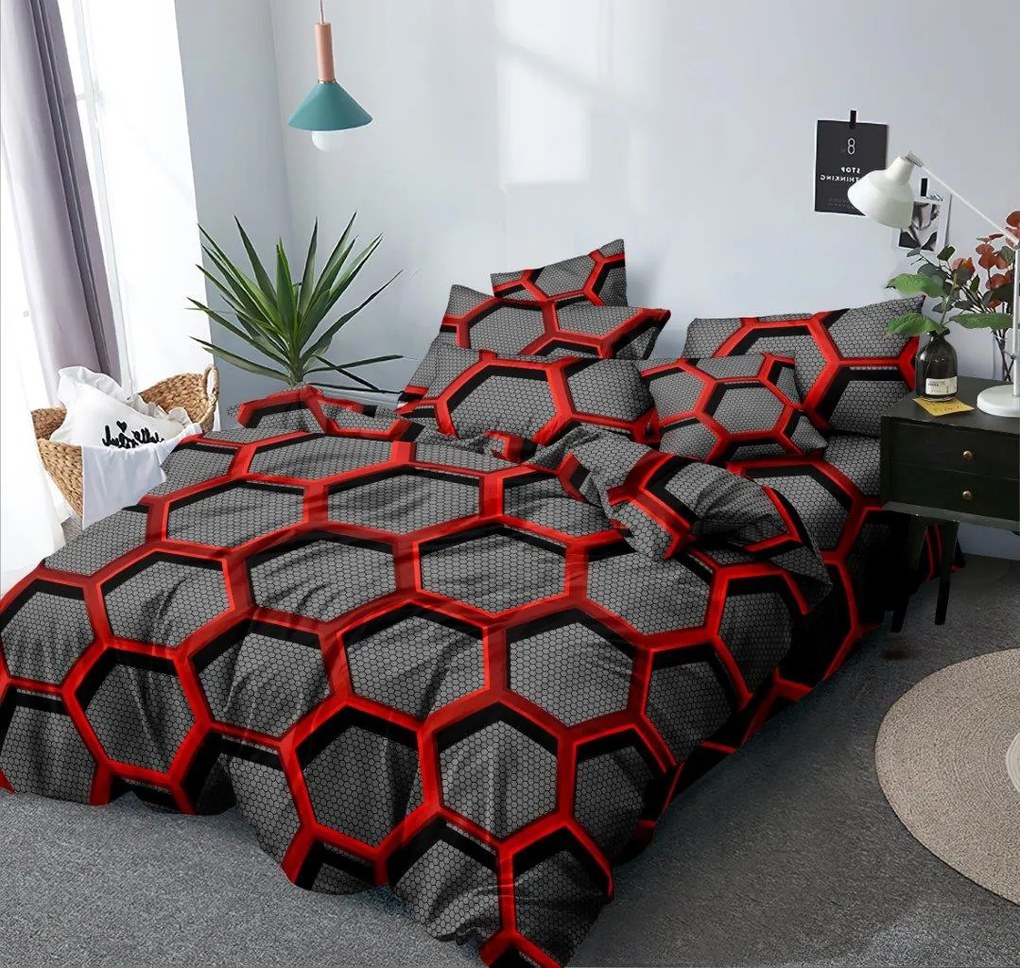 Lenjerie de pat din microfibra Culoare gri, ZORINO Dimensiune lenjerie de pat: 2 buc 70 x 80 cm | 200 x 220 cm
