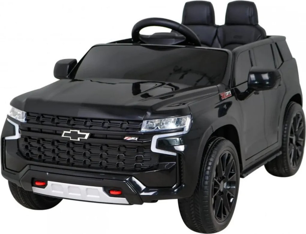 Masinuta Electrica cu acumulator pentru copii NOVOKIDS™ Chevrolet Tahoe SUV, Roti din Cauciuc EVA, Max 25 kg , Usi cu deschidere , 3 Viteze, Lungime