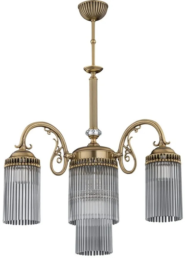 Candelabru 3 brate design clasic realizat manual Fiore