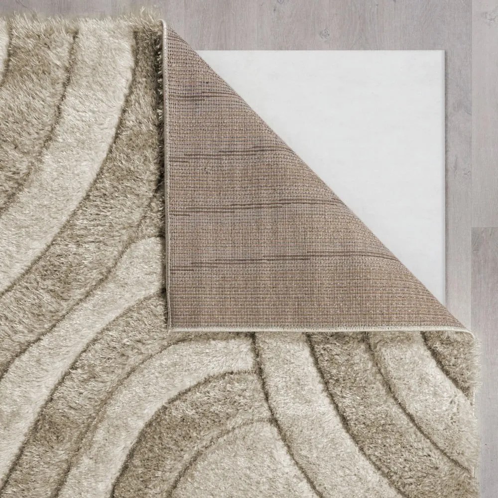 Covor bej handmade din fibre reciclate 200x290 cm Velvet – Flair Rugs