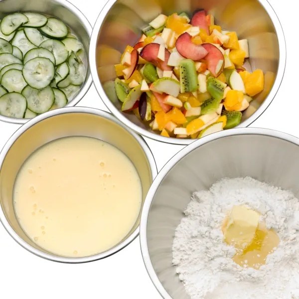 WMF GOURMET set 4 boluri de bucătărie din inox