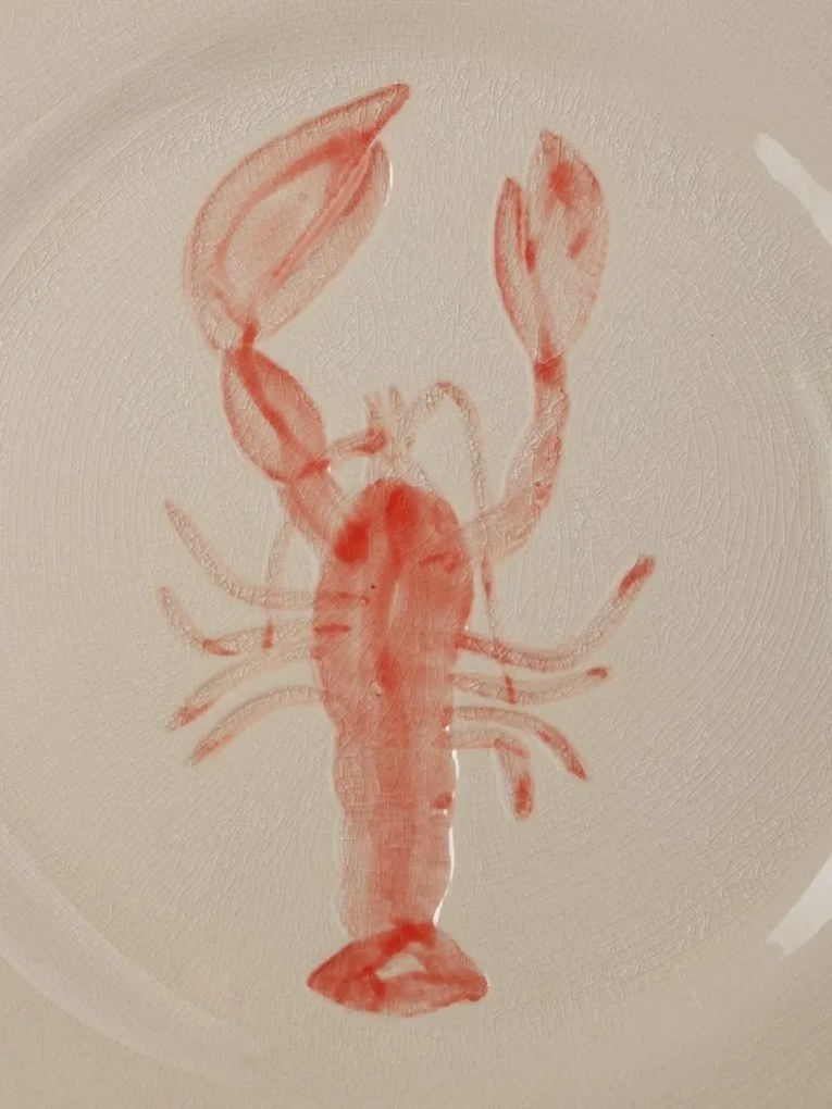 Farfurie din ceramică ø 22 cm, "Red Lobster"