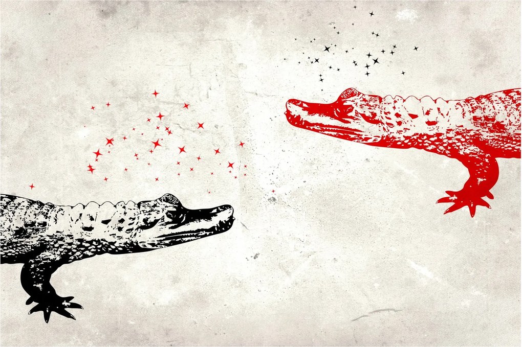 Tablou - Crocodili (90x60 cm)
