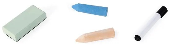 Janod - Tablă magnetică de birou verde/maro