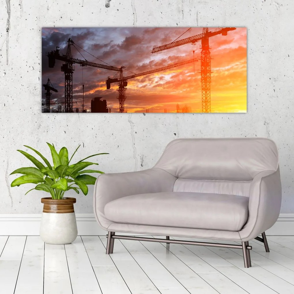 Tablou - Șantier de construcții (120x50 cm)