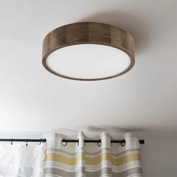 Plafonieră LED Brilagi CARVALHO 2xE27/60W/230V stejar nuc d. 37 cm