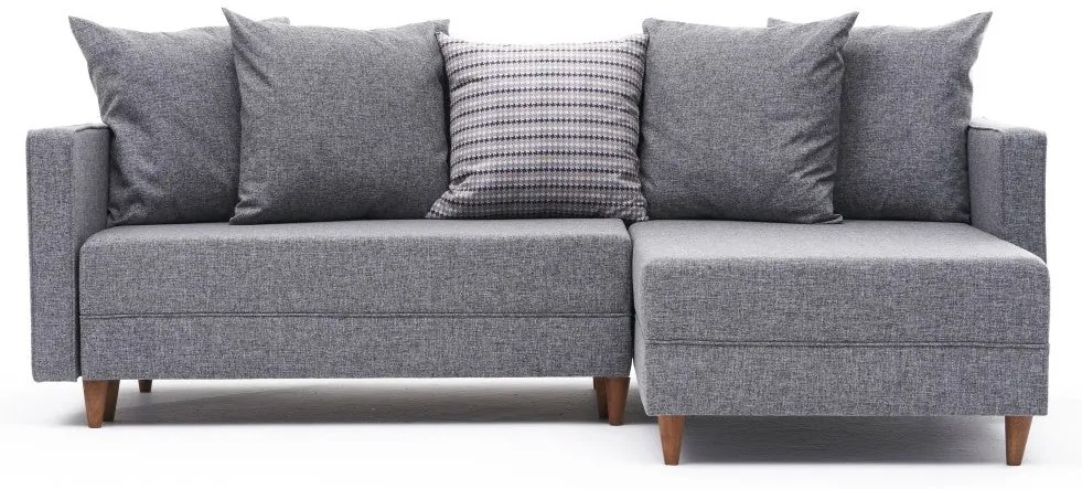 Canapea extensibilă de colț Aydam Right - Light Grey