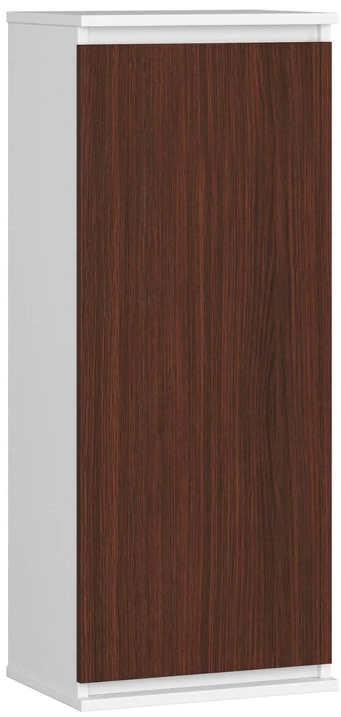 Dulap suspendat Wren II (Alb + wenge). 1069939