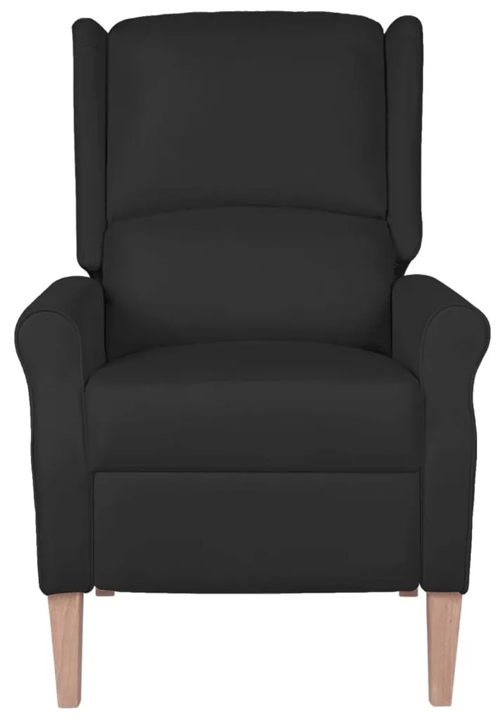 329270 vidaXL Fotoliu de masaj rabatabil, negru, material textil