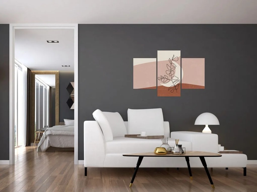 Tablou - Boho frunze N⁰2 (90x60 cm)