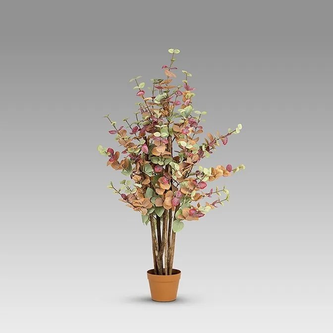 Set de 2 plante artificiale, Eucalipt colorat H-125cm