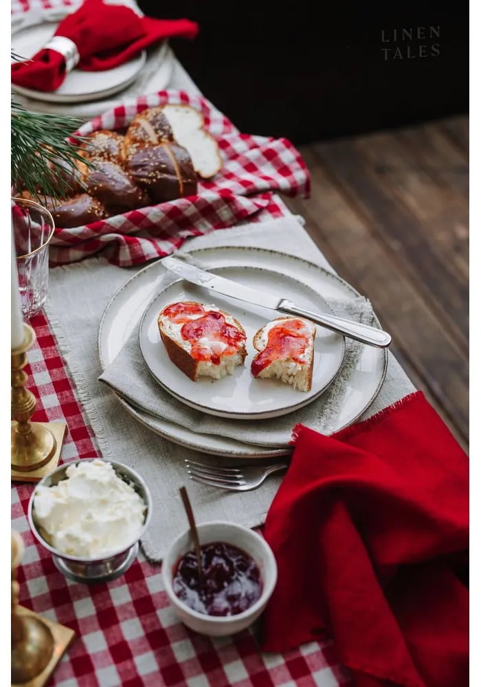 Suport pentru farfurii din material textil 35x45 cm Red Gingham – Linen Tales