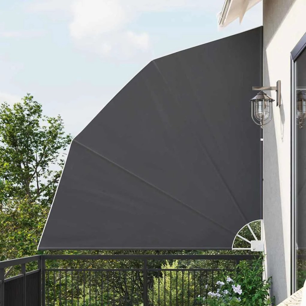 vidaXL Ecran de intimitate pentru balcon Negru 210 x 210 cm țesătură