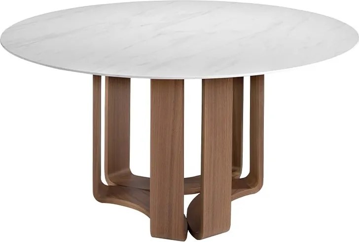 Masa rotunda deosebita design LUX Porcelain Marble 150cm