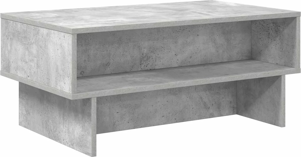 vidaXL Masă de cafea Gri din beton 80 x 46 x 35 cm Lemn compozit