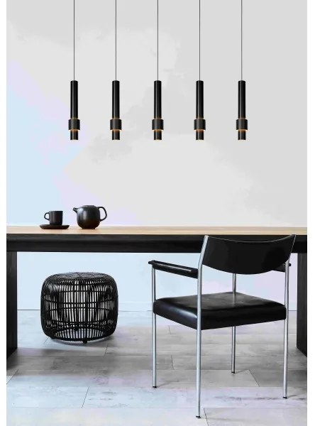 Lustră LED dimabilă pe cablu Lucide 24402/30/30 MARGARY 5xLED/4,2W/230V negru