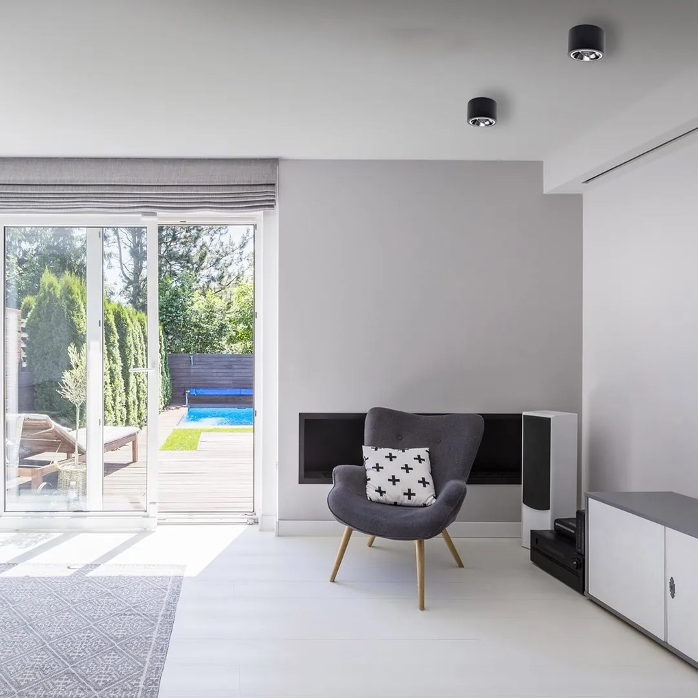 Spot aplicat design modern REDONDO negru