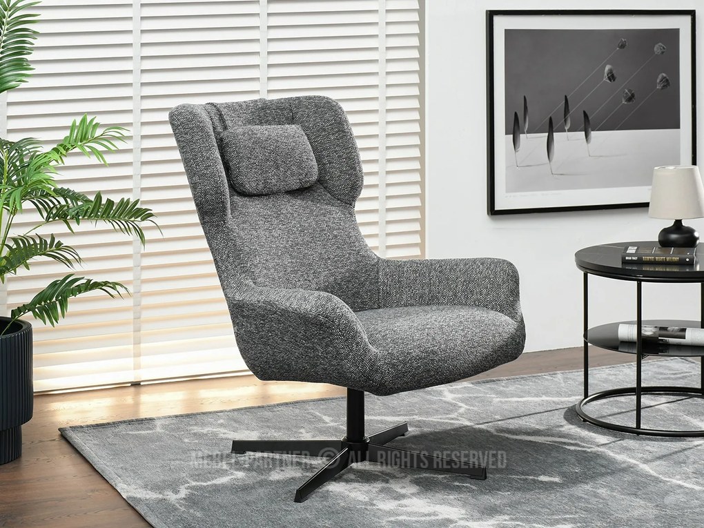 Fotoliu Irma (grafit + negru). Promo -17%. 1110066